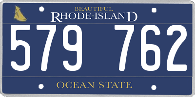 RI license plate 579762