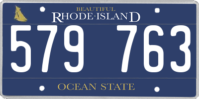 RI license plate 579763