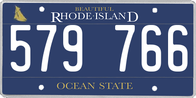 RI license plate 579766