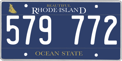 RI license plate 579772