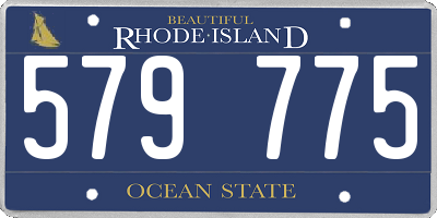 RI license plate 579775