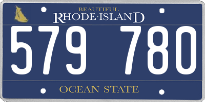 RI license plate 579780