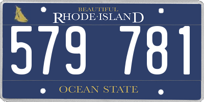 RI license plate 579781