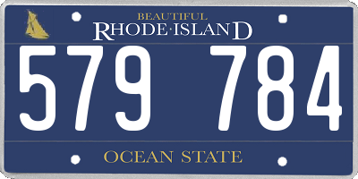 RI license plate 579784