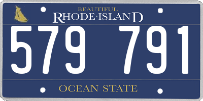 RI license plate 579791
