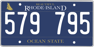 RI license plate 579795