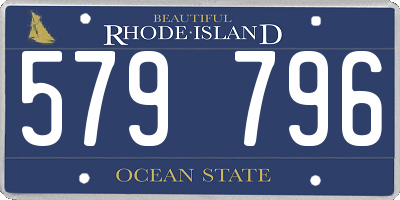 RI license plate 579796