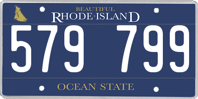 RI license plate 579799