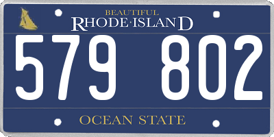 RI license plate 579802