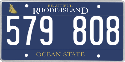 RI license plate 579808