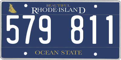 RI license plate 579811