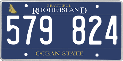 RI license plate 579824