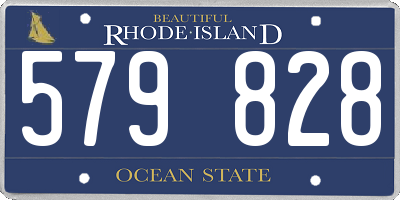 RI license plate 579828