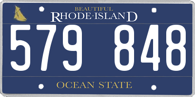 RI license plate 579848