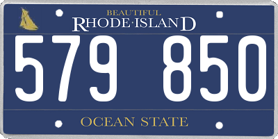 RI license plate 579850