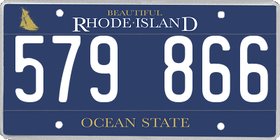 RI license plate 579866