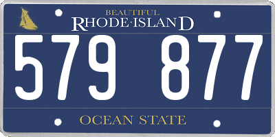 RI license plate 579877