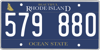 RI license plate 579880