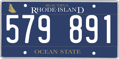 RI license plate 579891