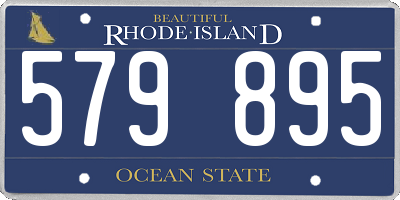 RI license plate 579895