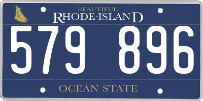 RI license plate 579896