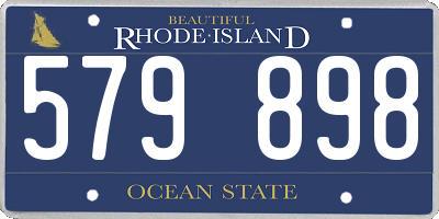 RI license plate 579898