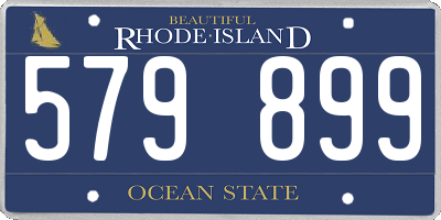 RI license plate 579899