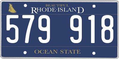 RI license plate 579918