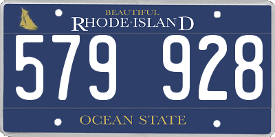 RI license plate 579928