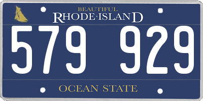 RI license plate 579929