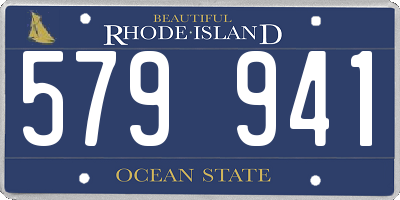 RI license plate 579941