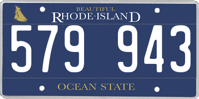RI license plate 579943