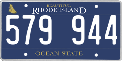 RI license plate 579944