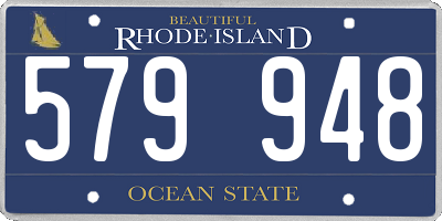 RI license plate 579948