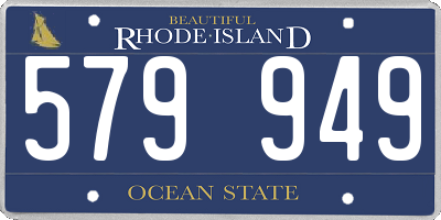 RI license plate 579949