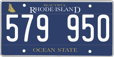 RI license plate 579950