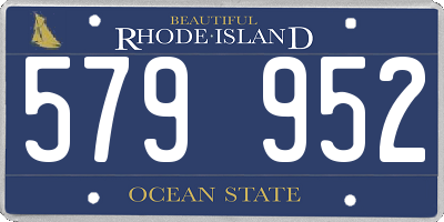 RI license plate 579952
