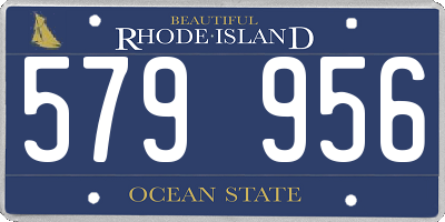 RI license plate 579956