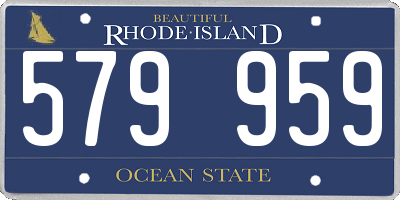 RI license plate 579959