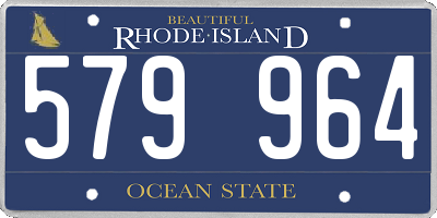 RI license plate 579964