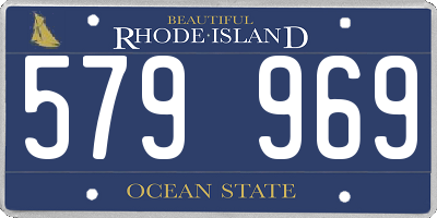 RI license plate 579969