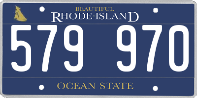 RI license plate 579970