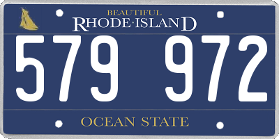 RI license plate 579972