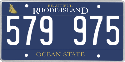 RI license plate 579975