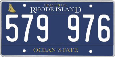 RI license plate 579976