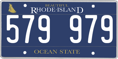 RI license plate 579979