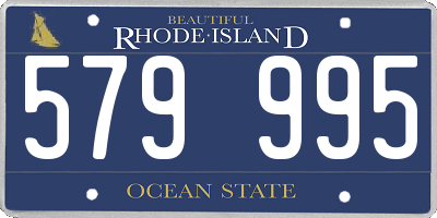 RI license plate 579995