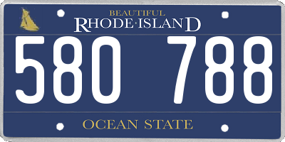 RI license plate 580788