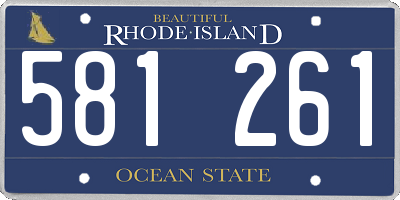 RI license plate 581261