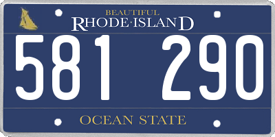 RI license plate 581290
